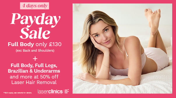 50% off Selected Laser Hair Removal Treatments - 4 Days Only!