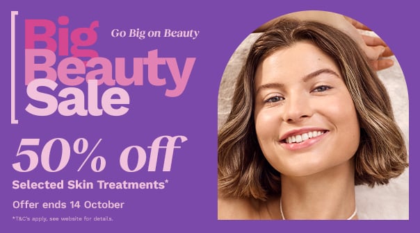 50% Off Selected Skin Treatments*